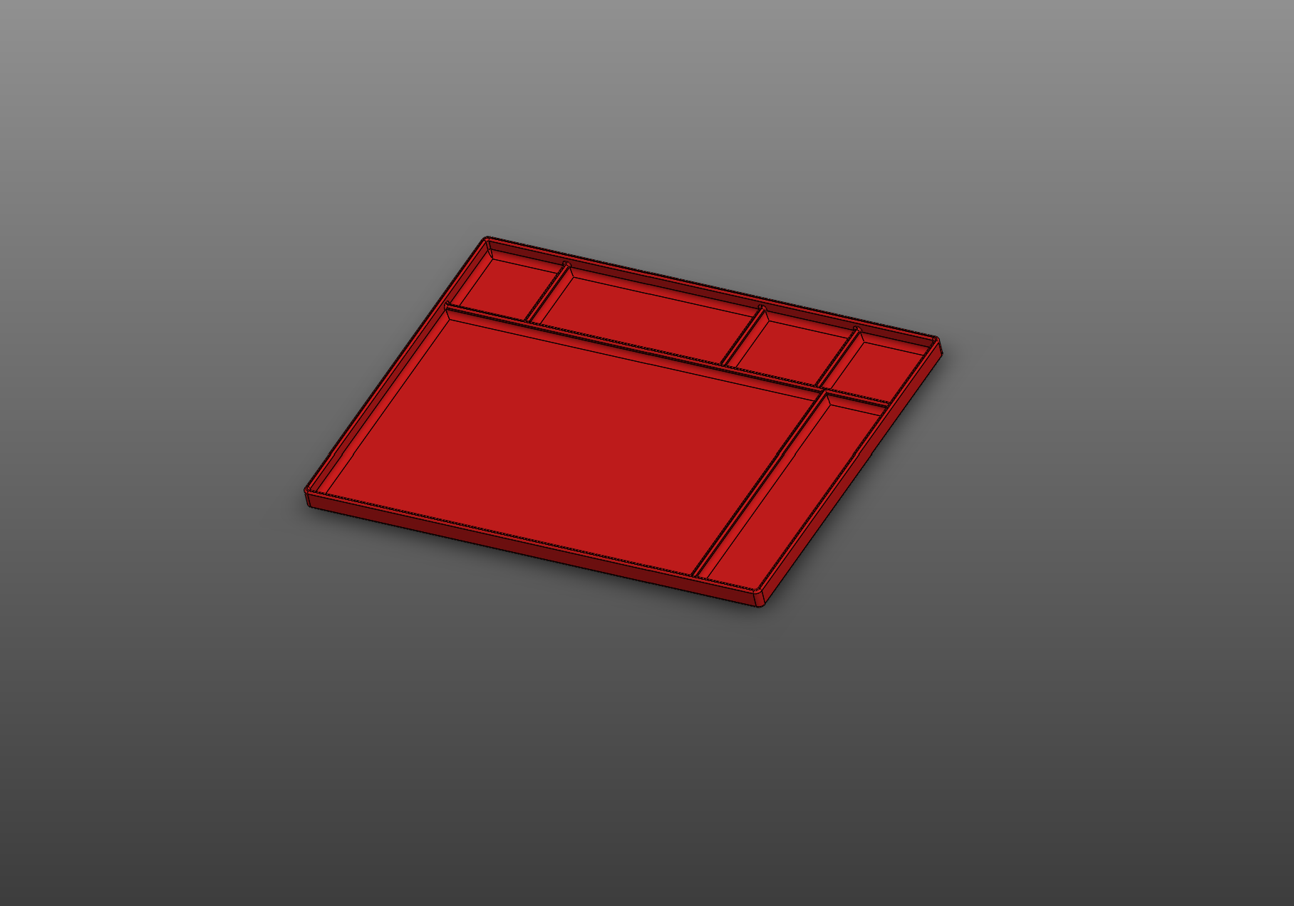 Miniatura 2 do modelo 3D Large work tray