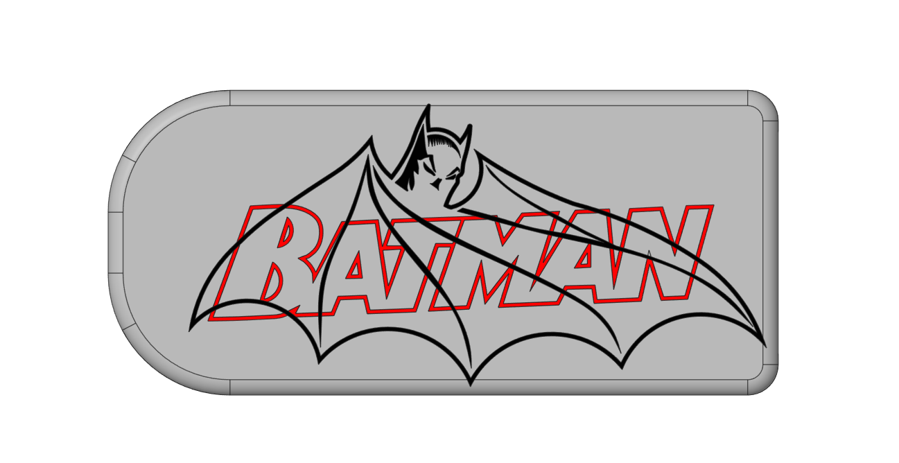 Batman Wedge Doorstop 220x100x50mm