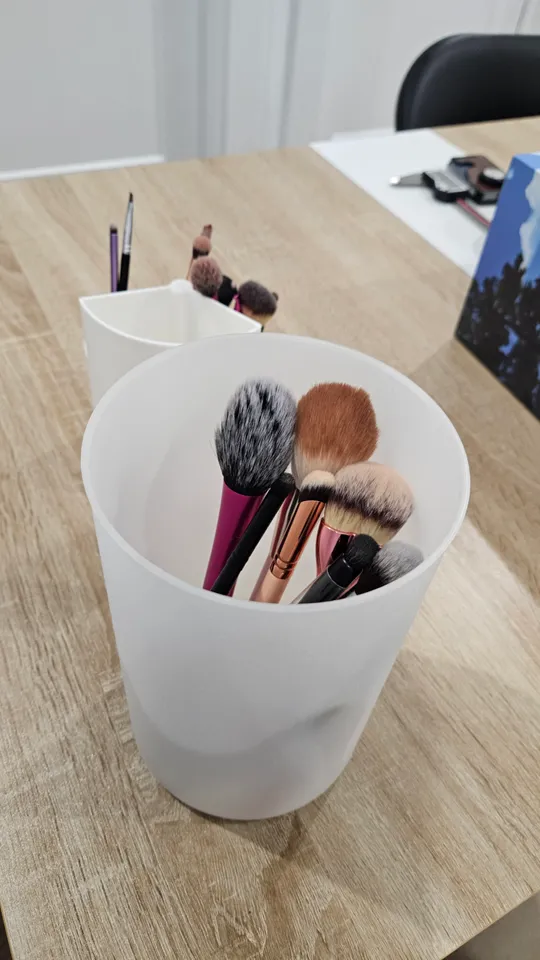 Makeup Brush Holder with Lid by Blake Nguyen