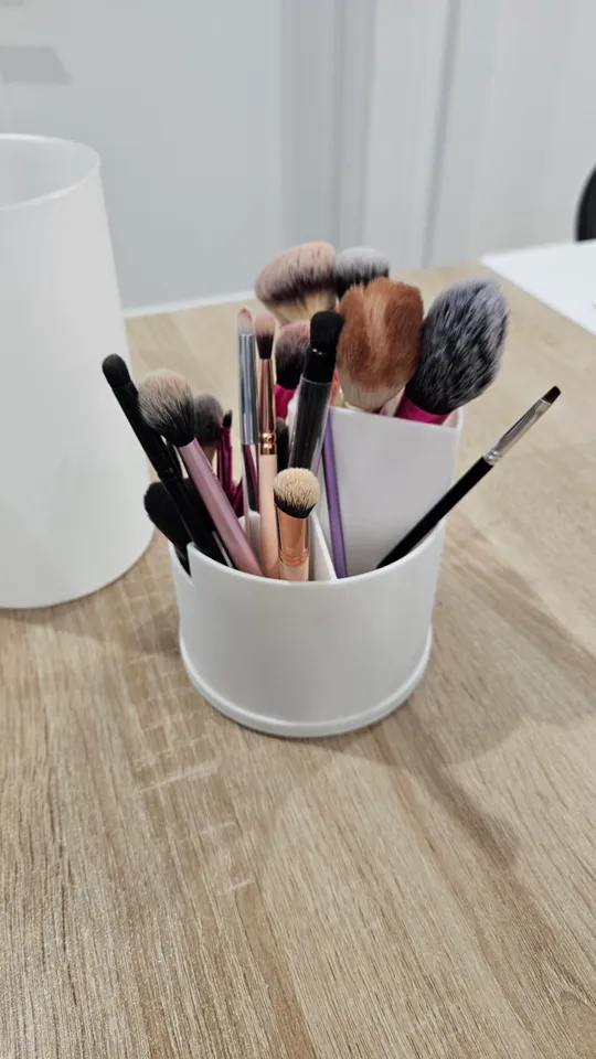 Makeup Brush Holder with Lid by Blake Nguyen