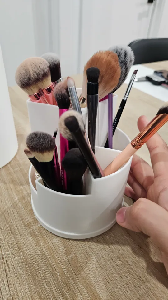 Makeup Brush Holder with Lid by Blake Nguyen