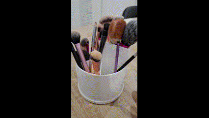 Makeup Brush Holder with Lid by Blake Nguyen