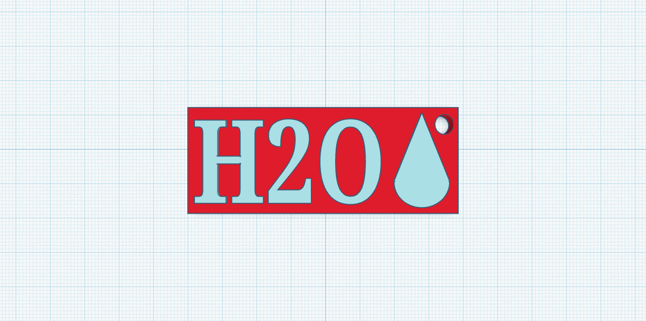 H2O keychane