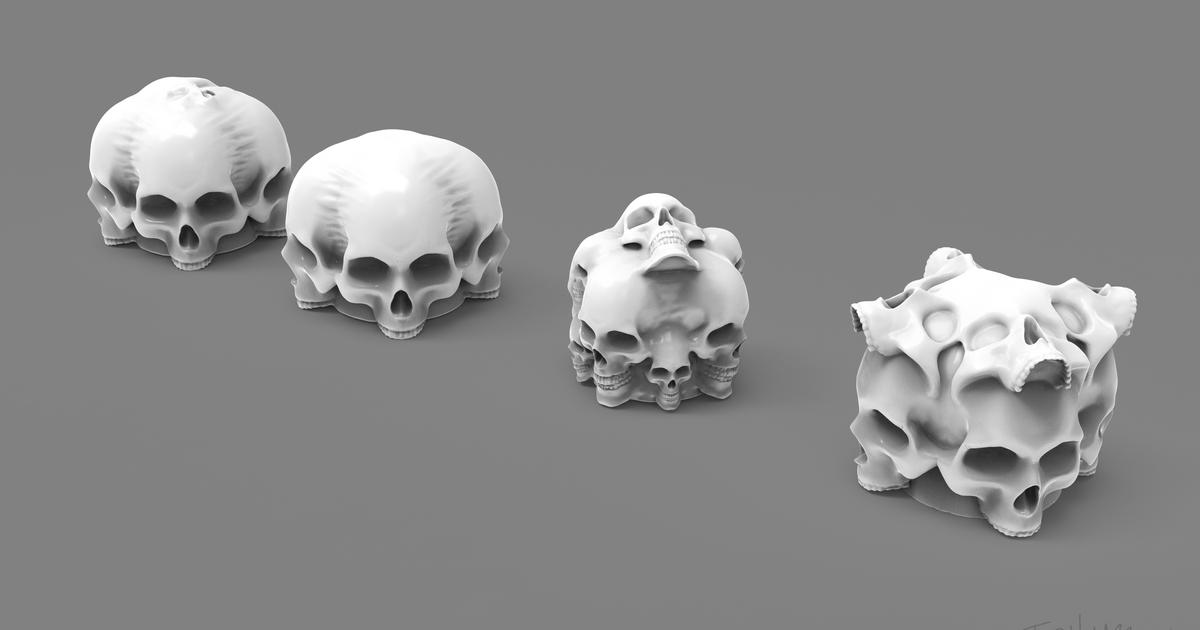 Stratocaster Style Electric Guitar Skull Knobs (require set screw) by