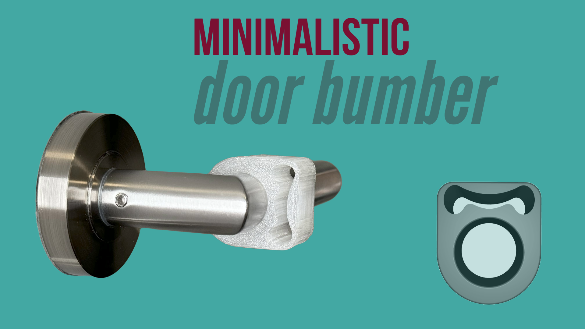 Minimalistic Door Bumper by 3d7r1x Download free STL model