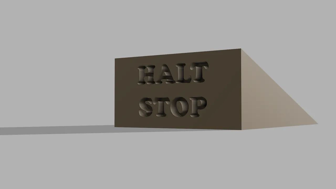 Halt Stop Door stopper by Lion, Download free STL model