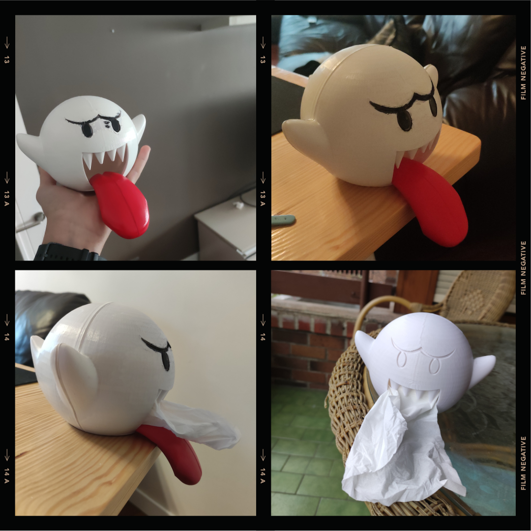 Boo mario bros ghost by inhar sola download free stl model