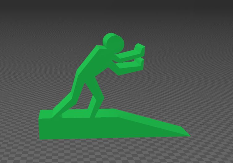 Man Pushing Door Stop