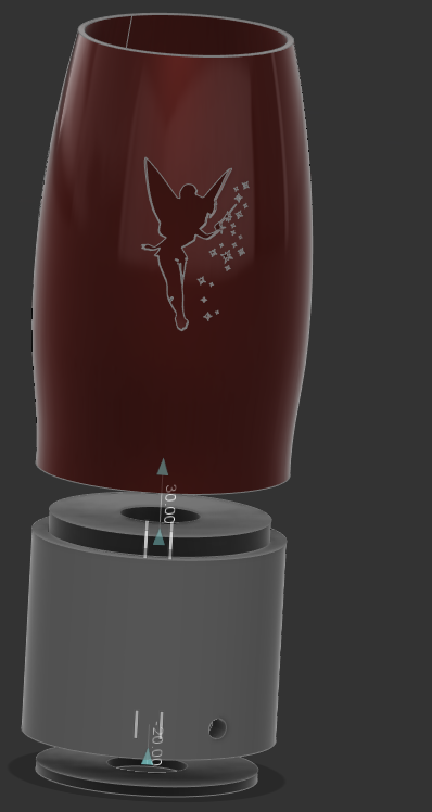 Lampe de chevet fee clochette