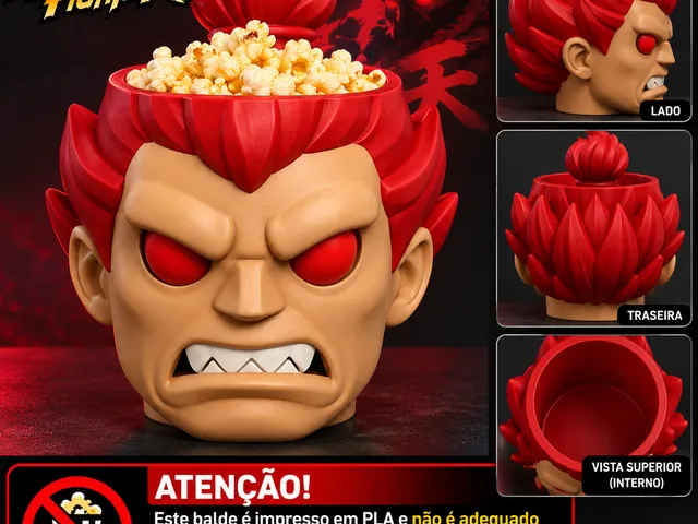 Balde de Pipoca Akuma