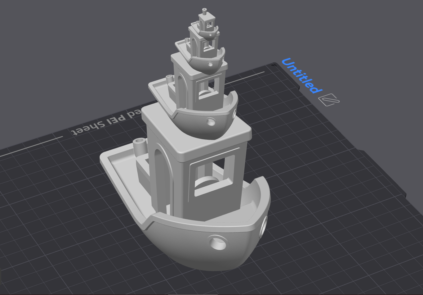 Benchy x4 without supports