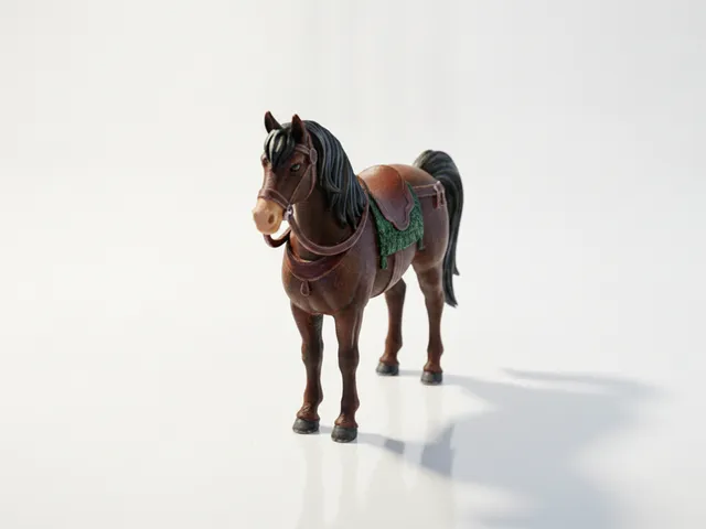 Majestic Horse Figurine Animal Collectible 3D Printable