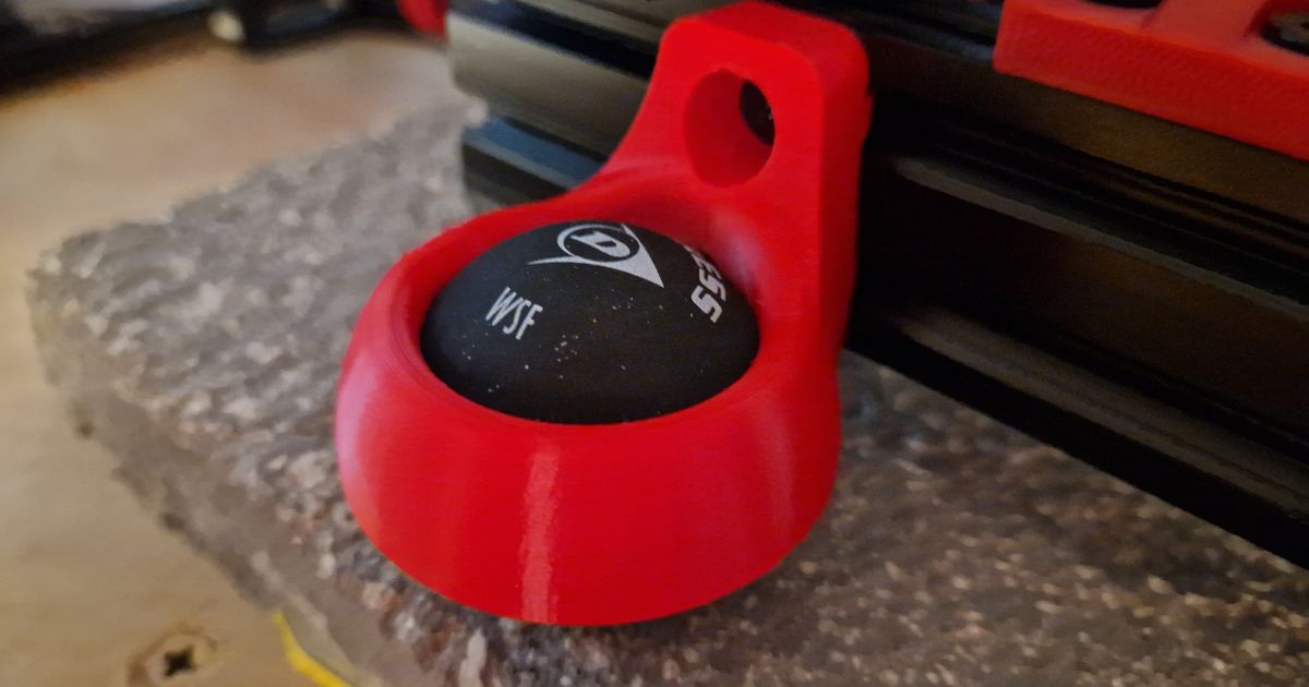 Foot for 43.4mm squash ball and 2040 section by Ledeev001 Download