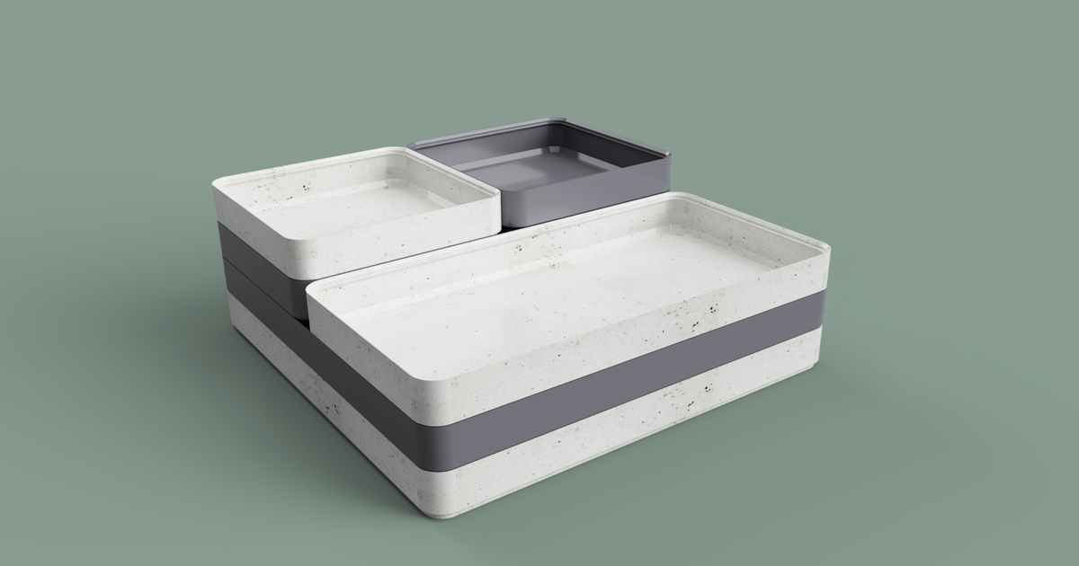 Stackable Sorting Trays in 3 Sizes by Hollingsworth Design Download