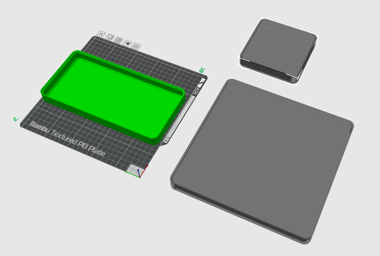 Miniatura 3 do modelo 3D Stackable Sorting Trays in 3 Sizes