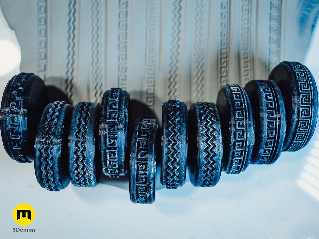 Stamp Wheels for Clay Egyptian Patterns by 3Demon's Texture Rollers