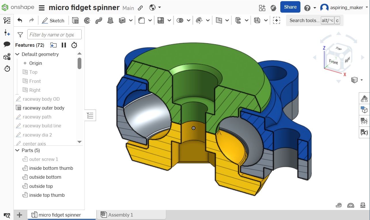 micro fidget spinner