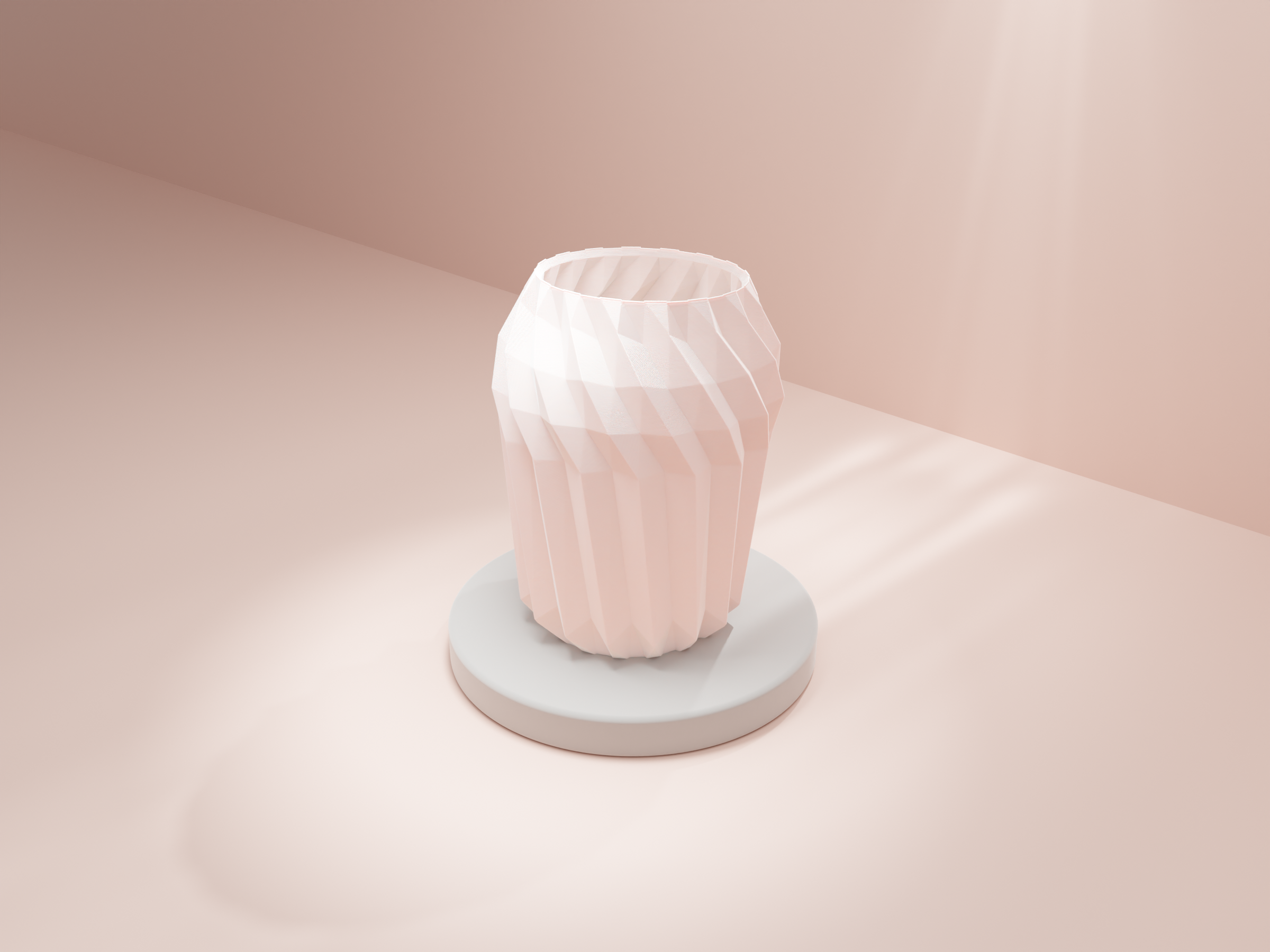 Modern Geometric Container. Scaleable and strong. Usable as Plant Pot or Pen holder — miniatura 7