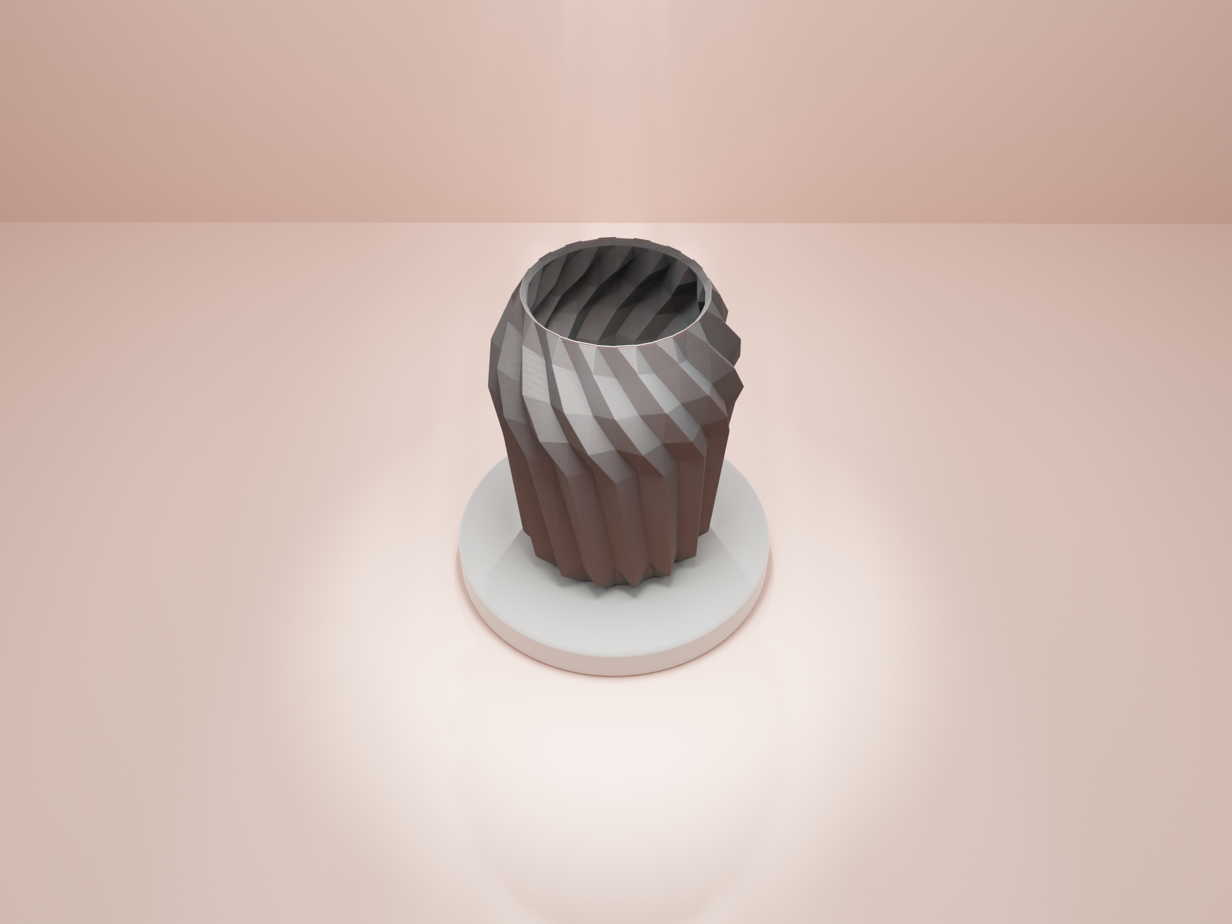 Modern Geometric Container. Scaleable and strong. Usable as Plant Pot or Pen holder — miniatura 5