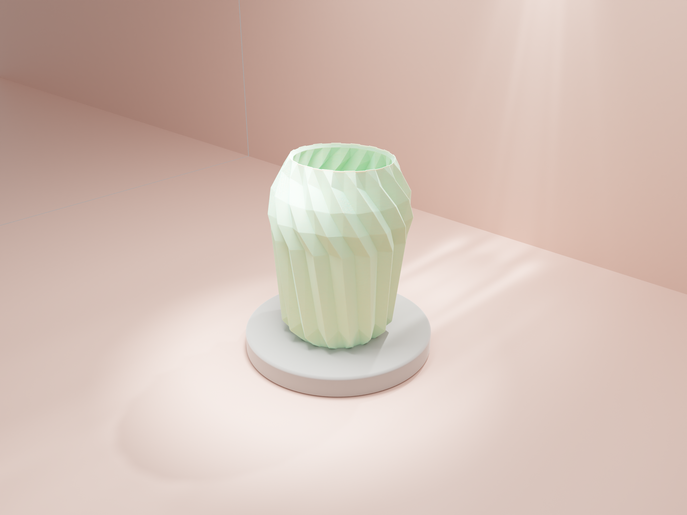 Modern Geometric Container. Scaleable and strong. Usable as Plant Pot or Pen holder — miniatura 4