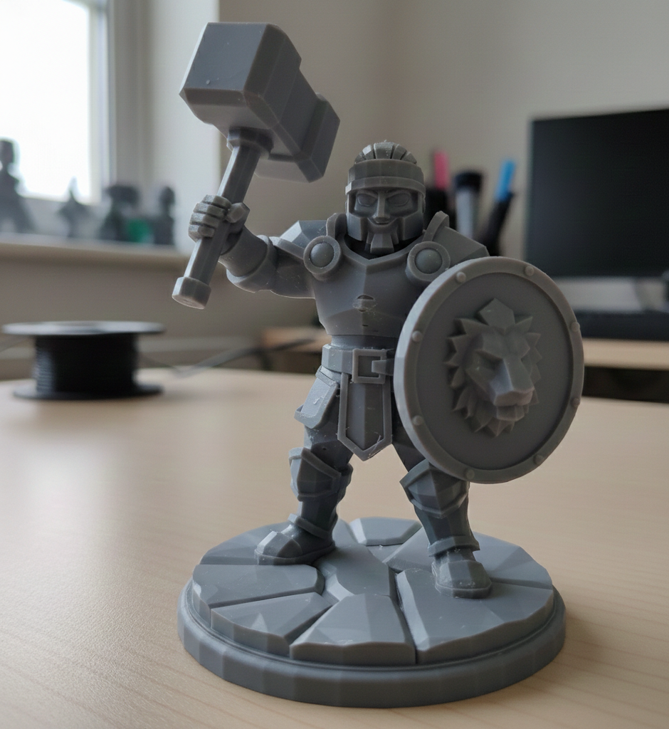 Stylized Paladin – FDM Friendly Mini