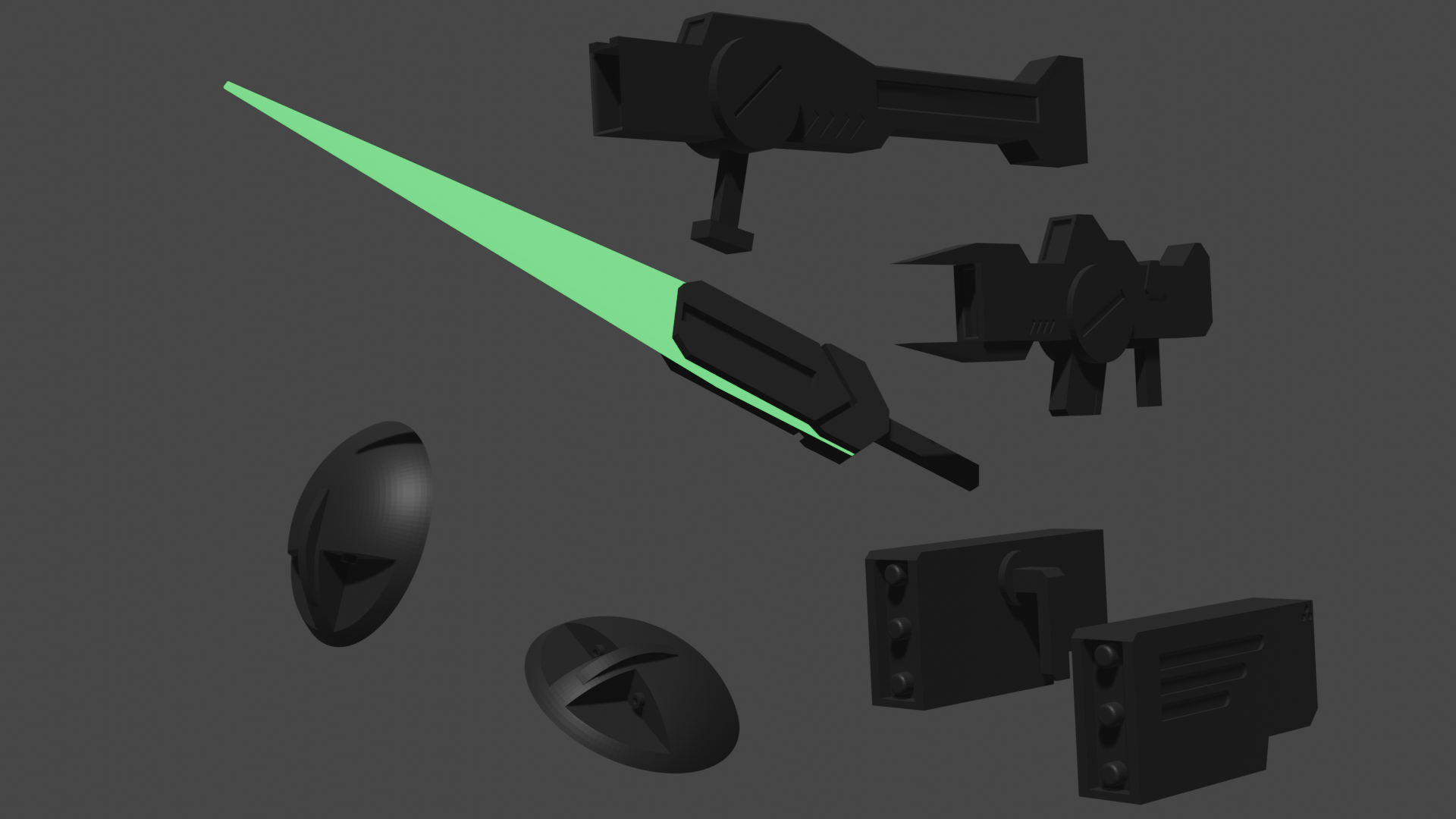 Gundam HGBC Jeturk Weapons
