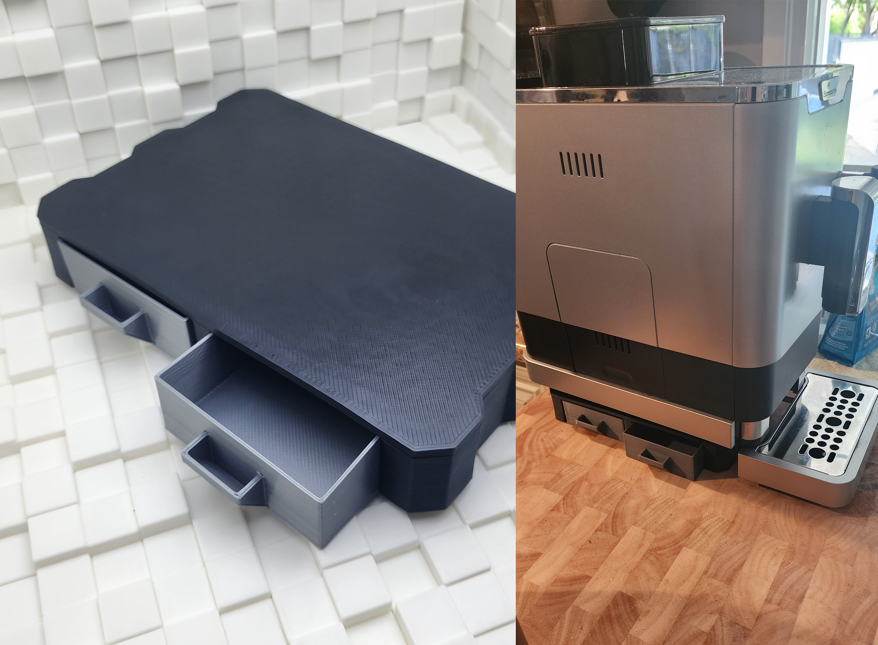 40mm Stand w/Four Drawers - For Coffee Makers & More