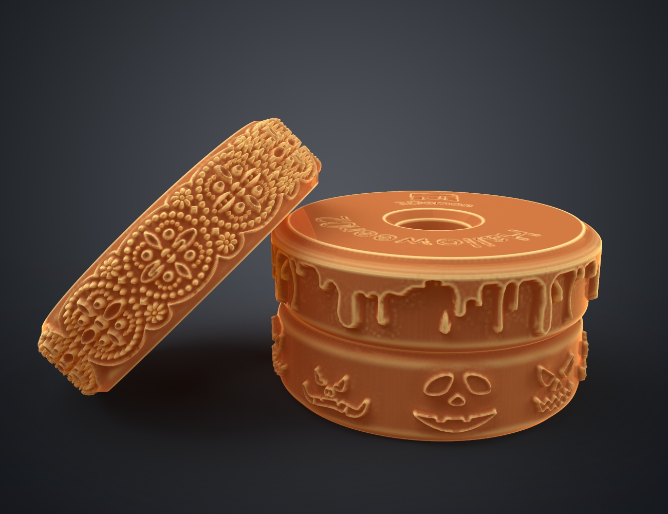 Halloween Stamp Wheels (1-3) by 3Demon's Texture Rollers | Printables Store