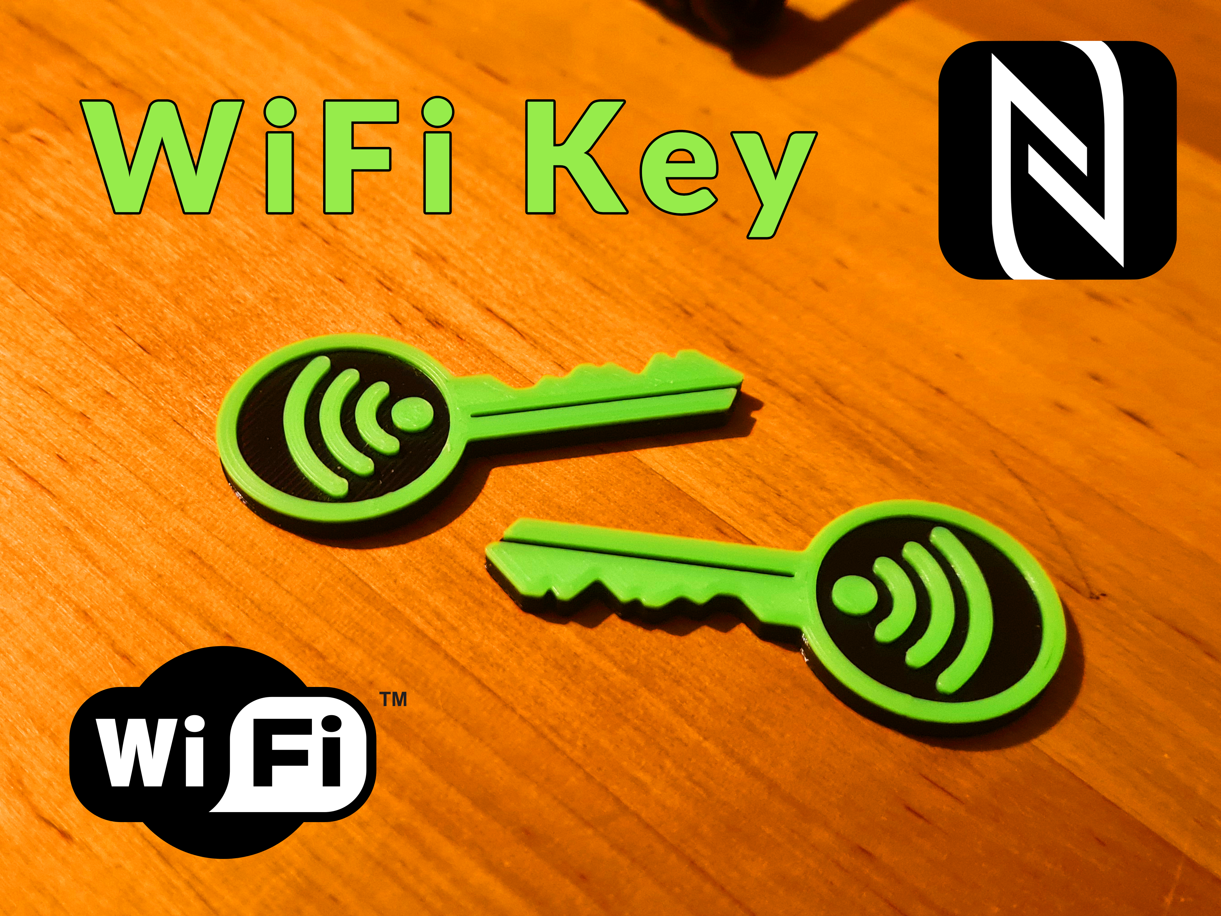 NFC WiFi password key (WLAN Schlüssel)