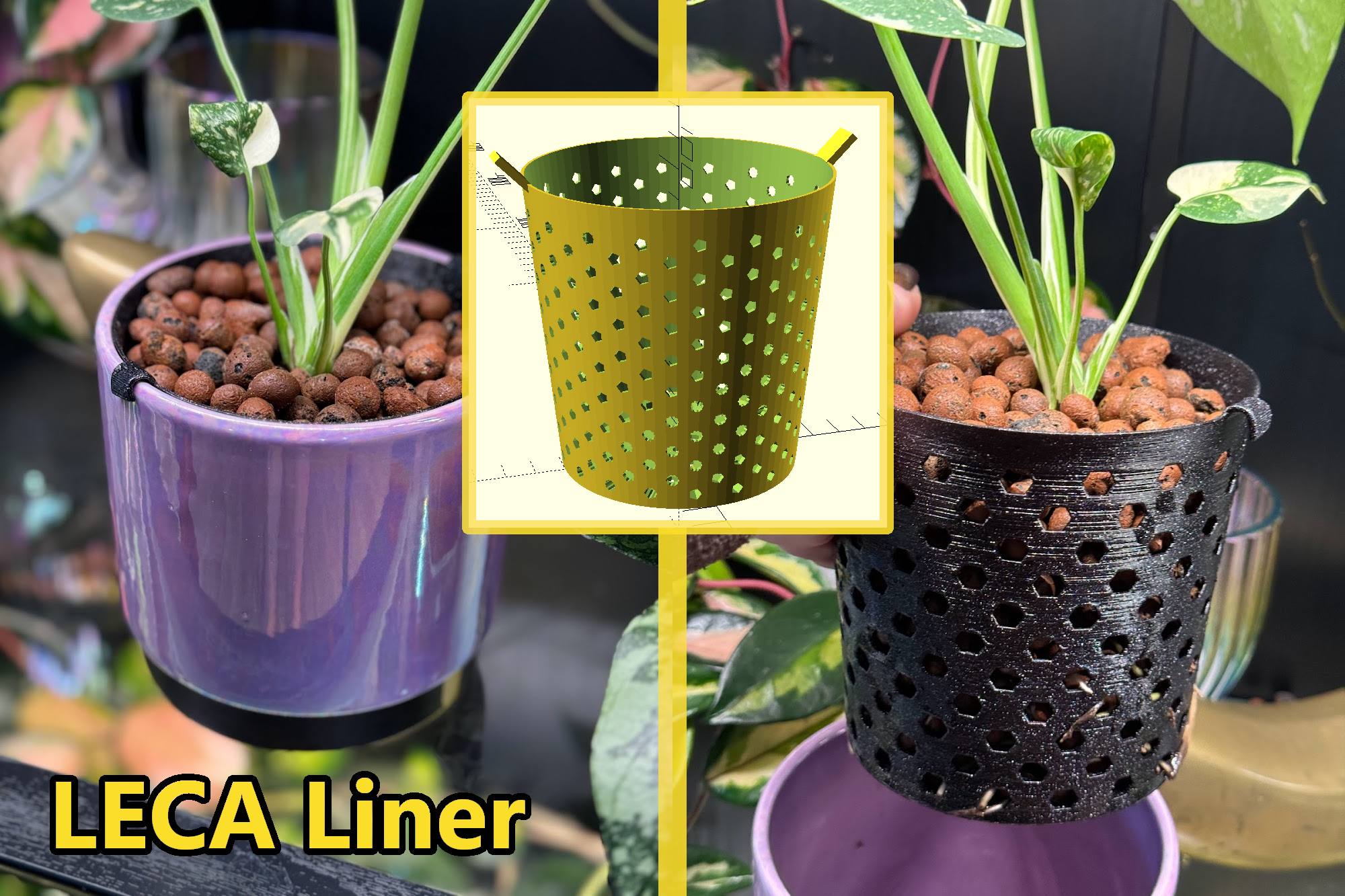 Custom Plant Pot Liner for LECA or Semi-hydro