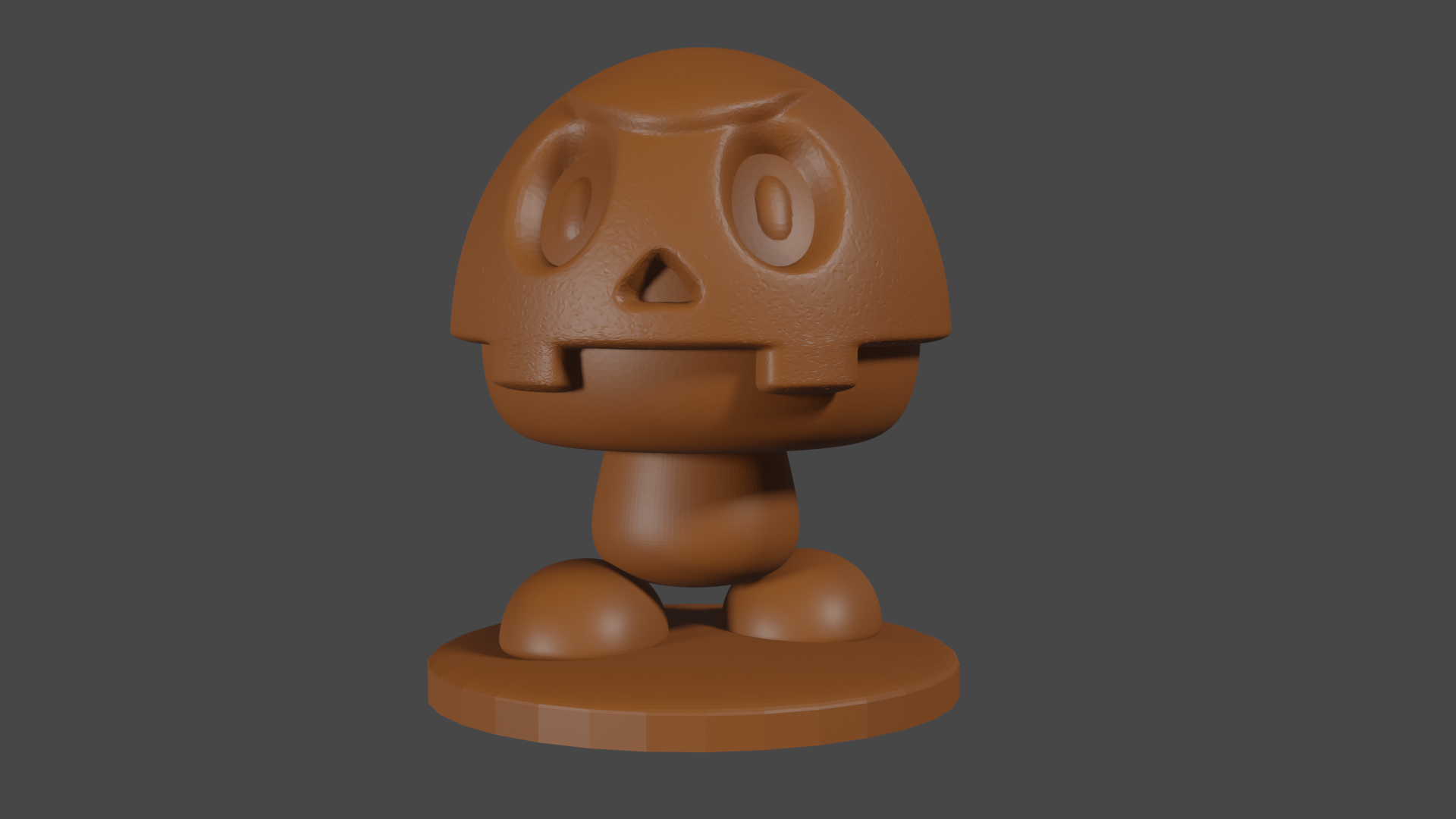 Mario inspired, Bone Goomba, Tabletop DnD miniature