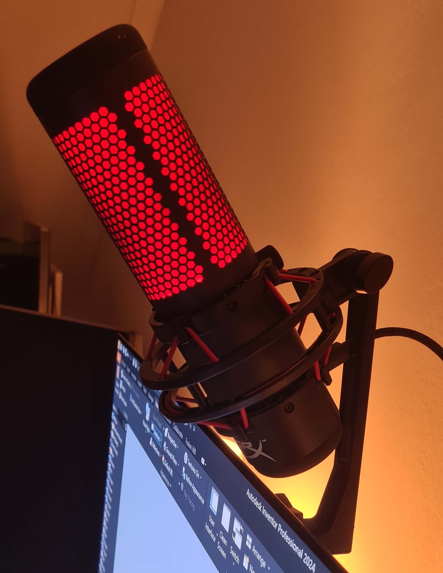 Asus PG42UQ / HyperX QuadCast mount by Eddy The Wizard Download free