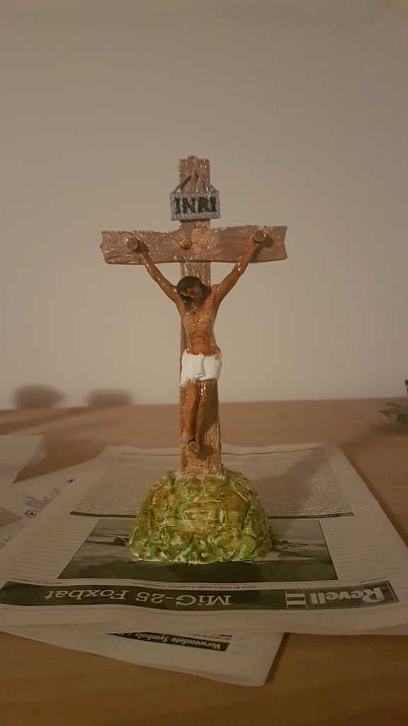 DIY Jesus with cross