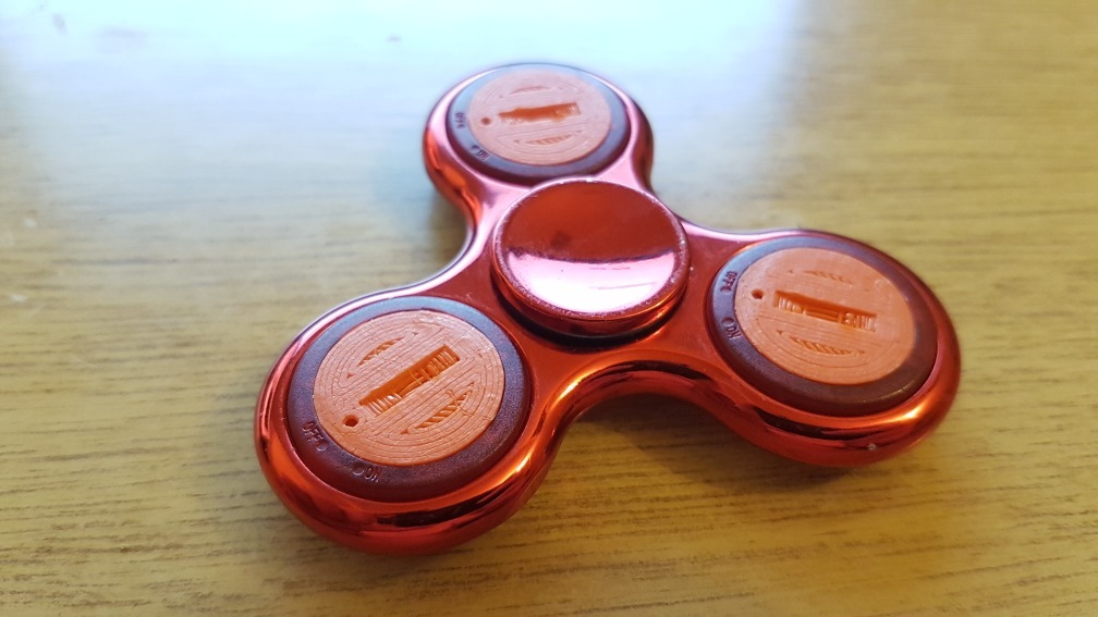 Fidget spinner LED batter cover replacement