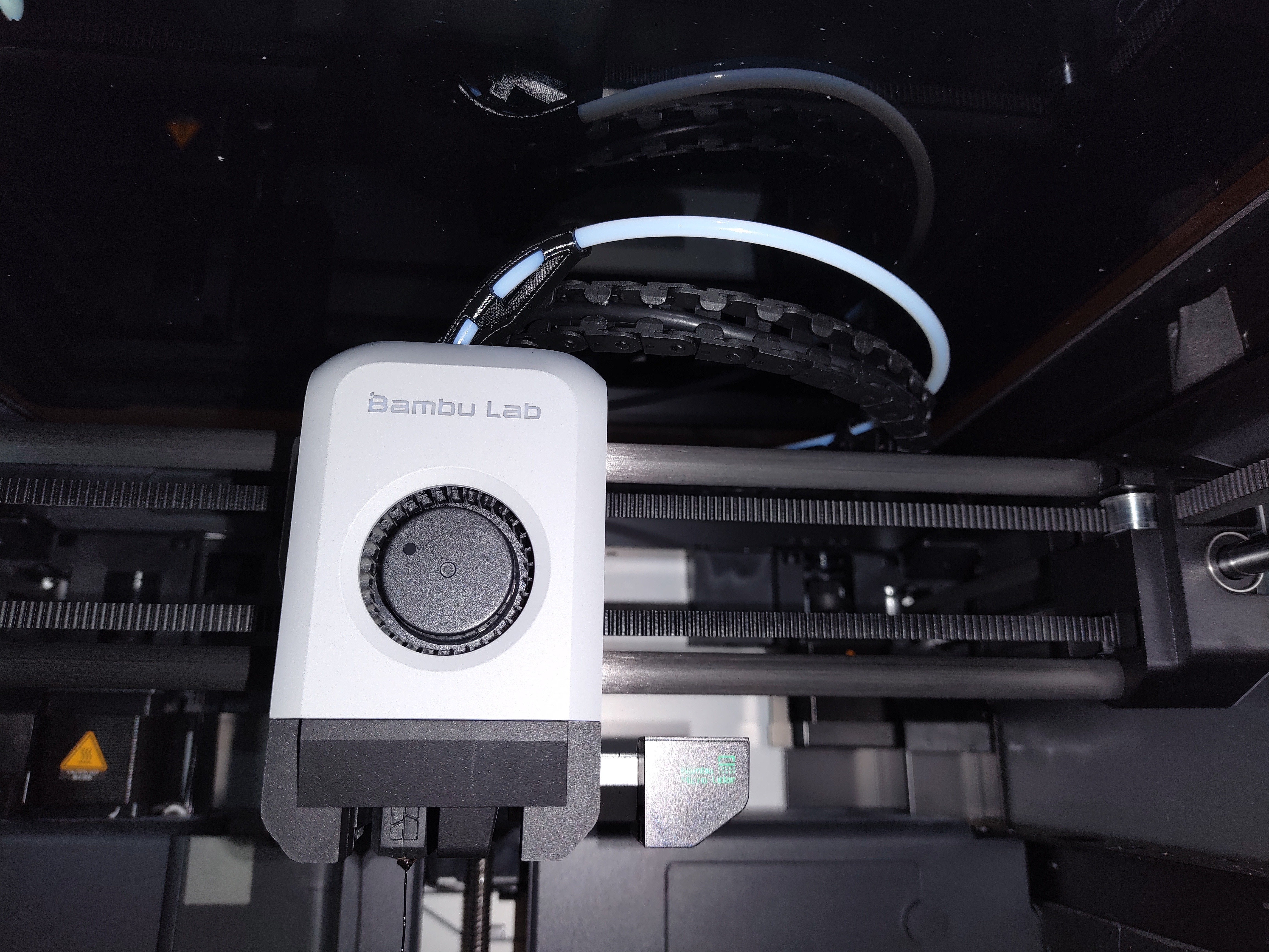 Bambu Lab PTFE Guide - Don't touches top glass
