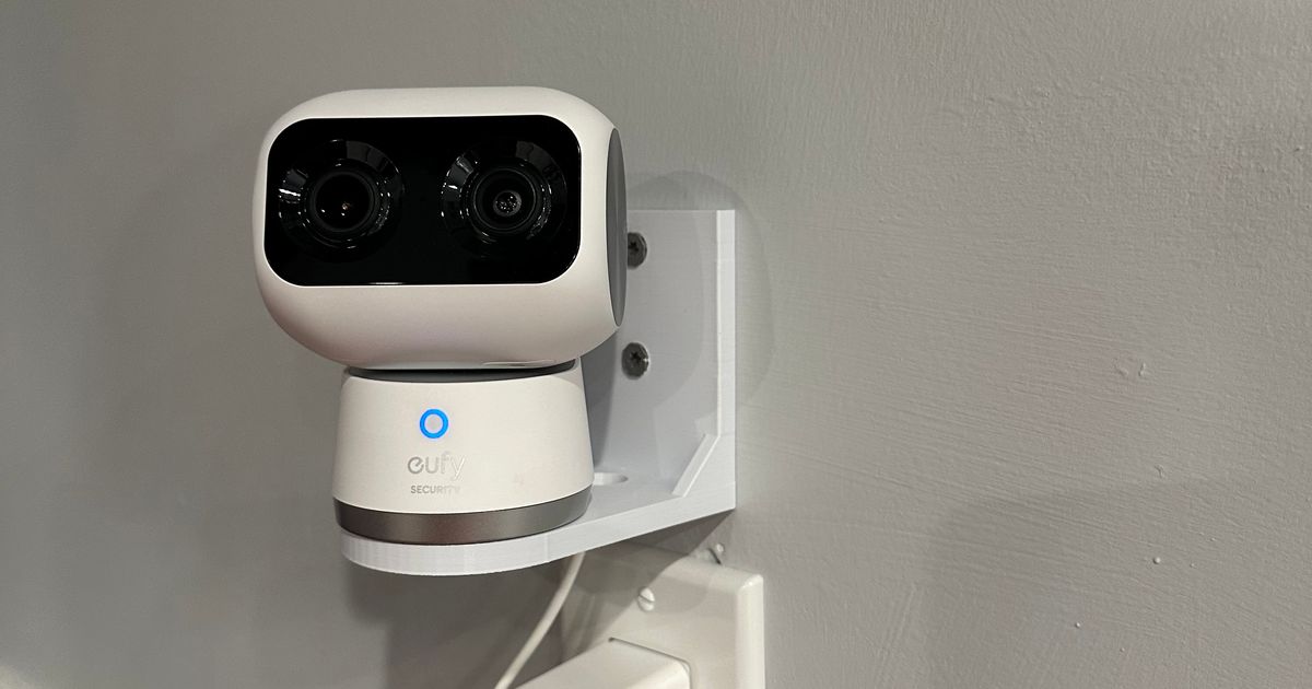 Eufy S350 Indoor Dual Cam 4K wall mount by Terrywood02 Download free