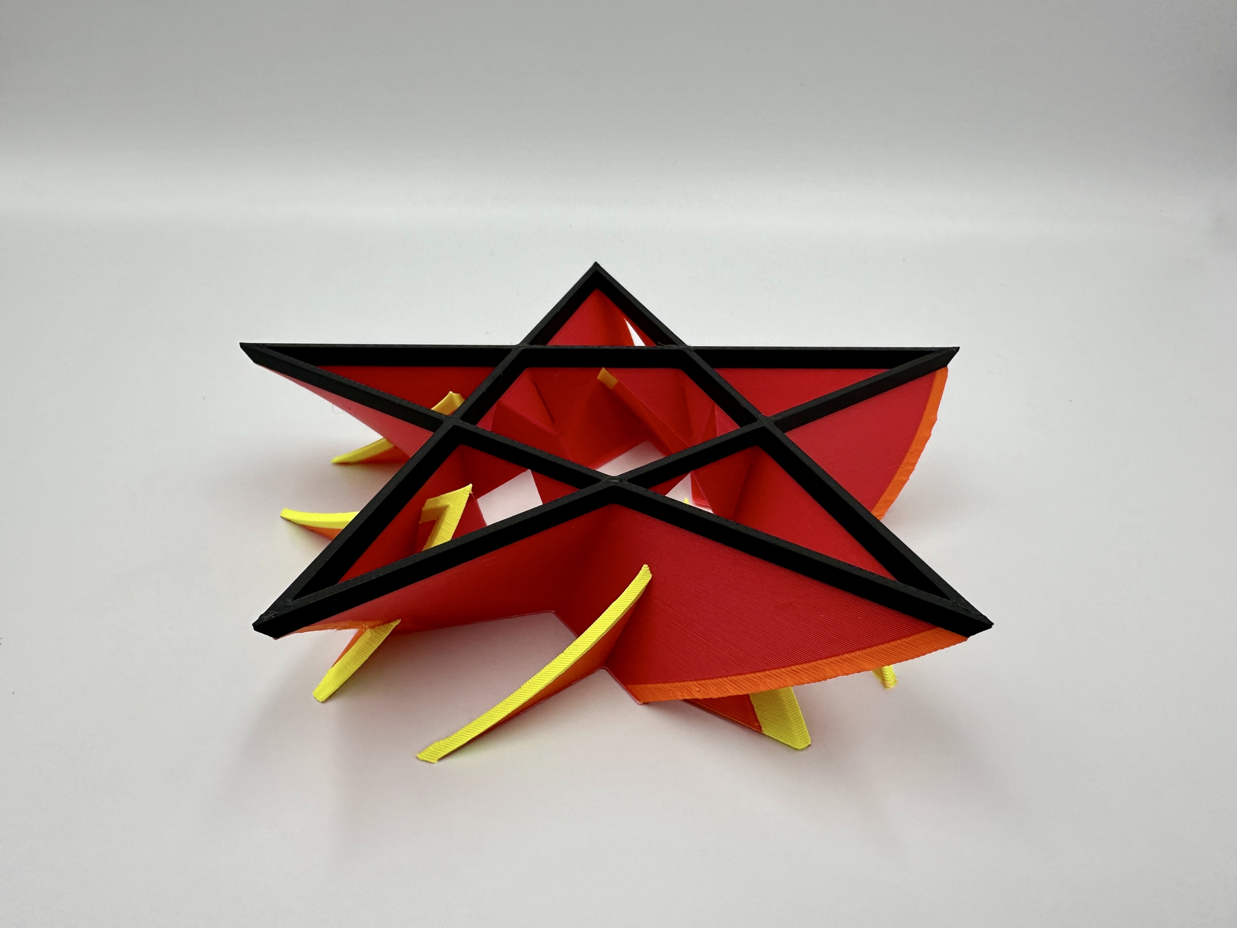 Miniatura 5 do modelo 3D Flaming Pentagram Flower