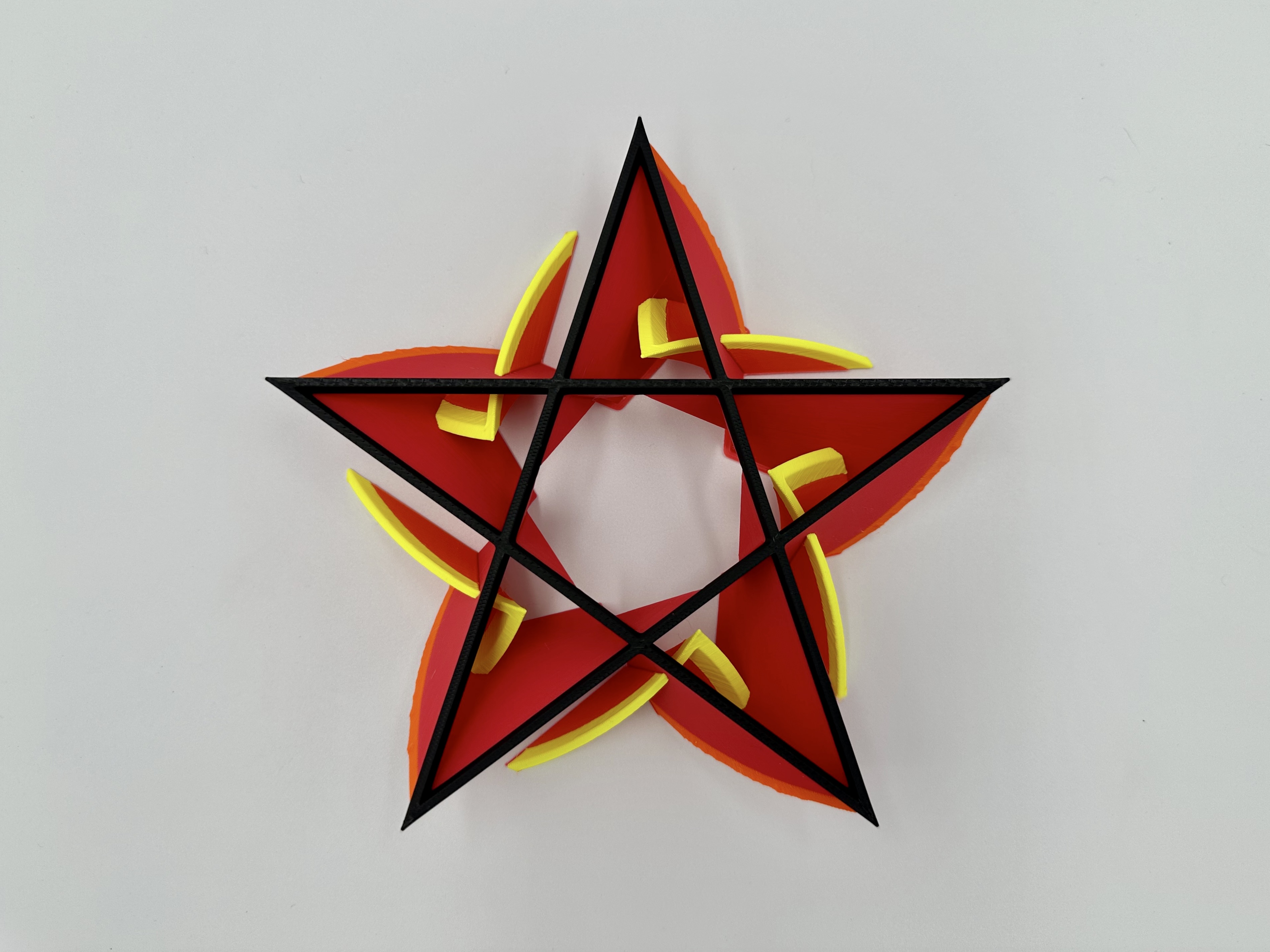 Flaming Pentagram Flower