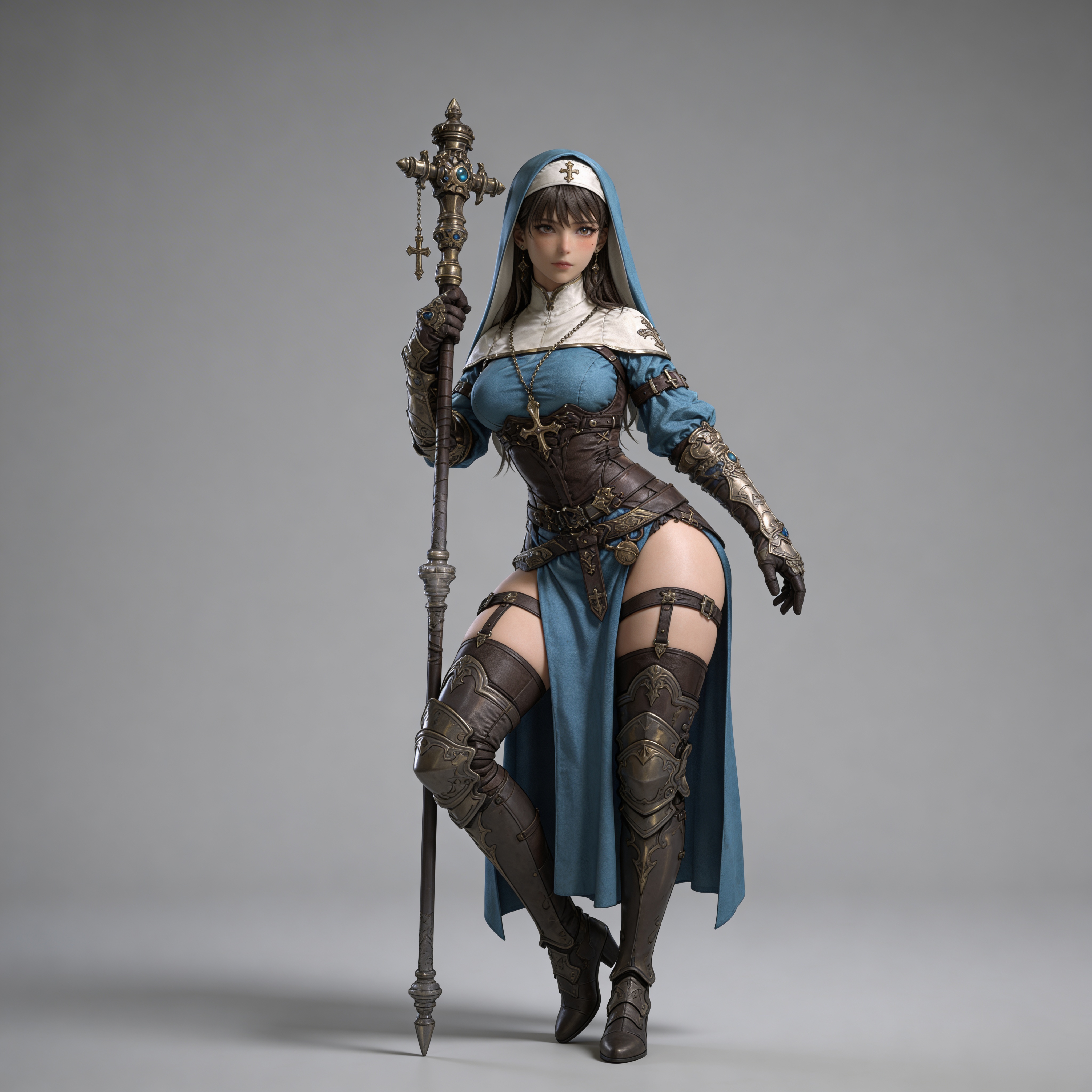 Fantasy Priestess 2 3D model