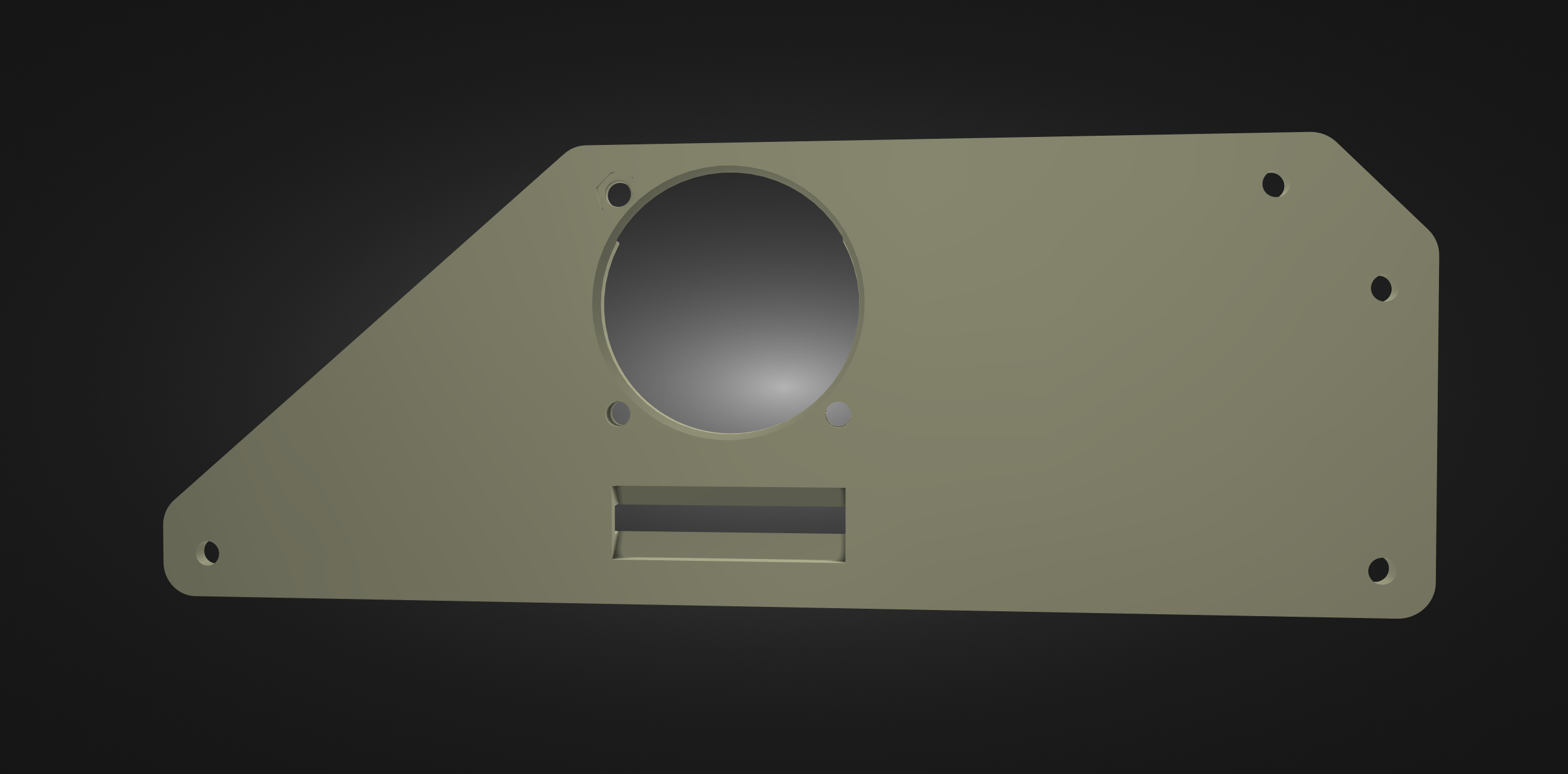 MPSM Alternate right side panel with 40mm fan mount and recessed access for USB and SDCard