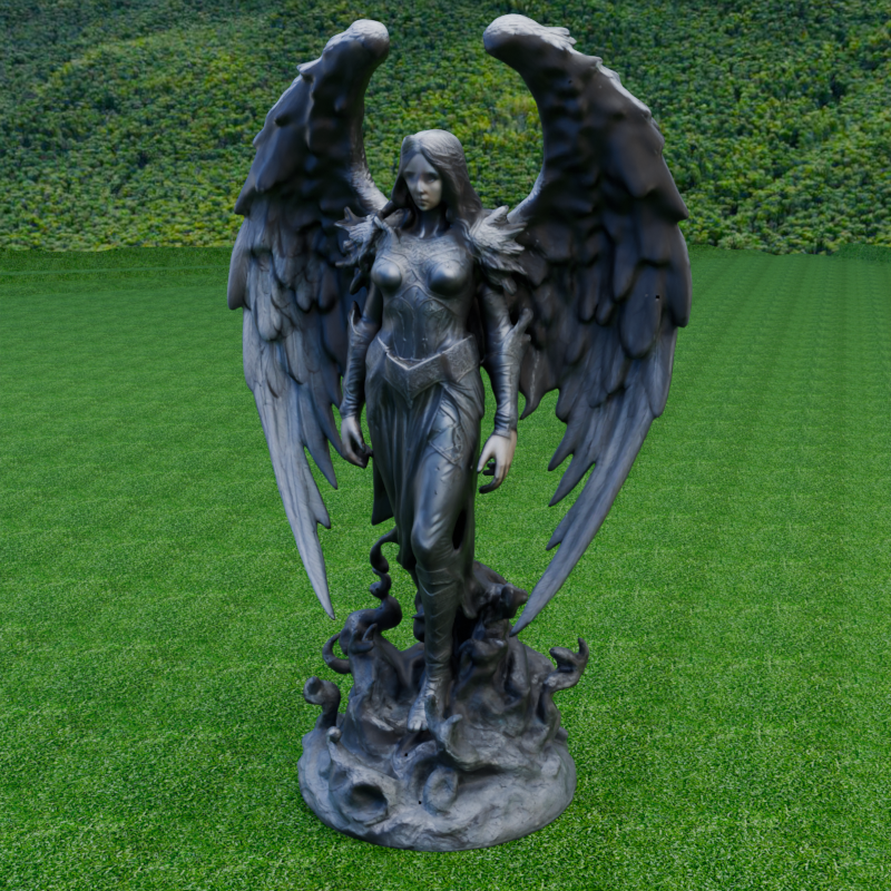 Miniatura 3 do modelo 3D Dark Angel Statue