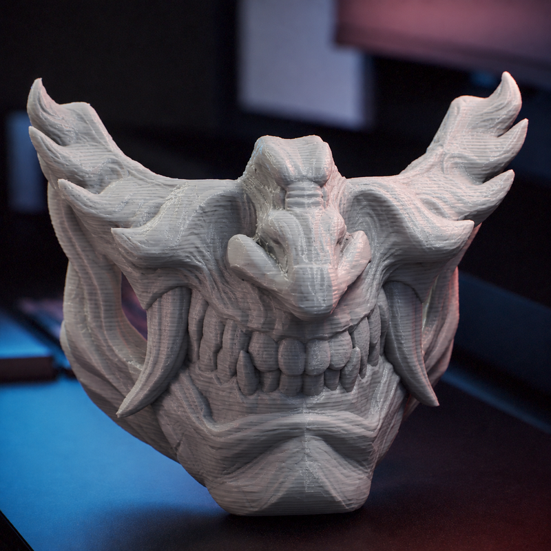 Yoshitsune Minamoto Mask from Way of the Sword Fan Art - Onimusha: Way ...