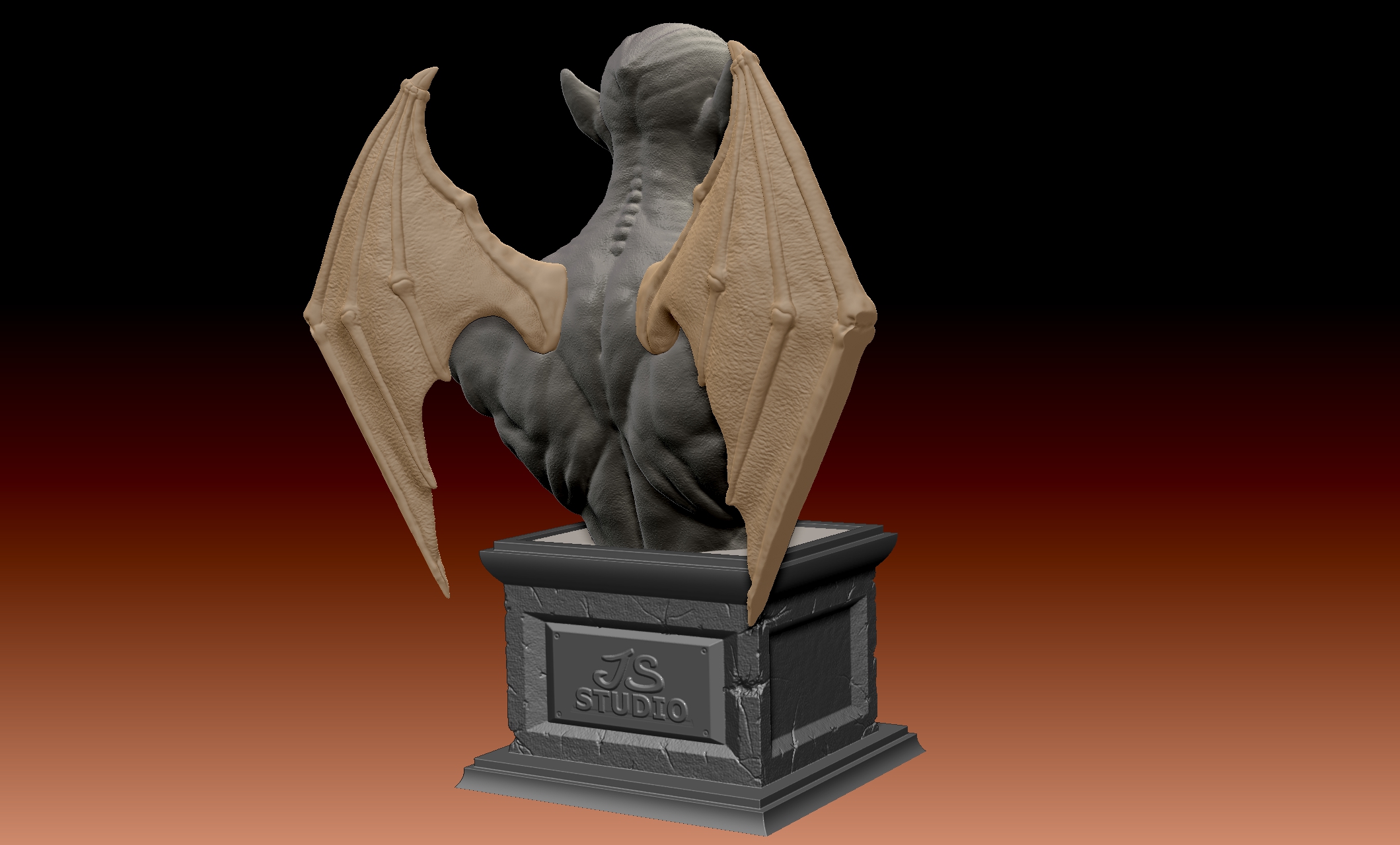 Miniatura 2 do modelo 3D Demon Bust