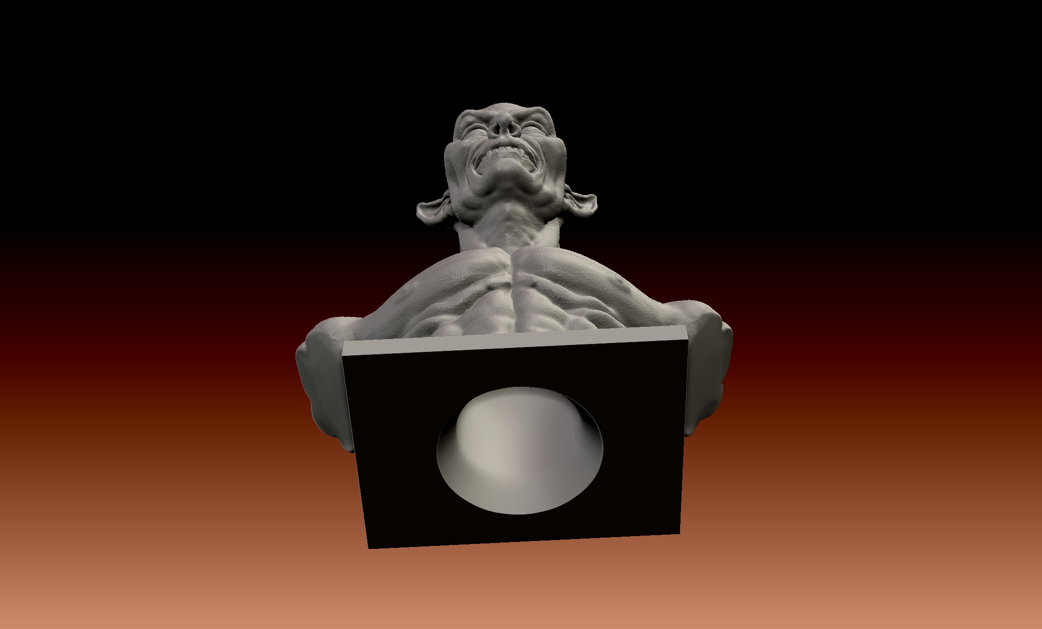 Miniatura 4 do modelo 3D Demon Bust