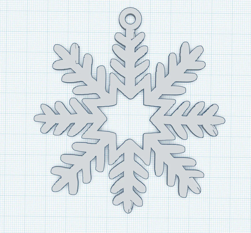 Snowflake ornament by Sot Kon | Download free STL model | Printables.com