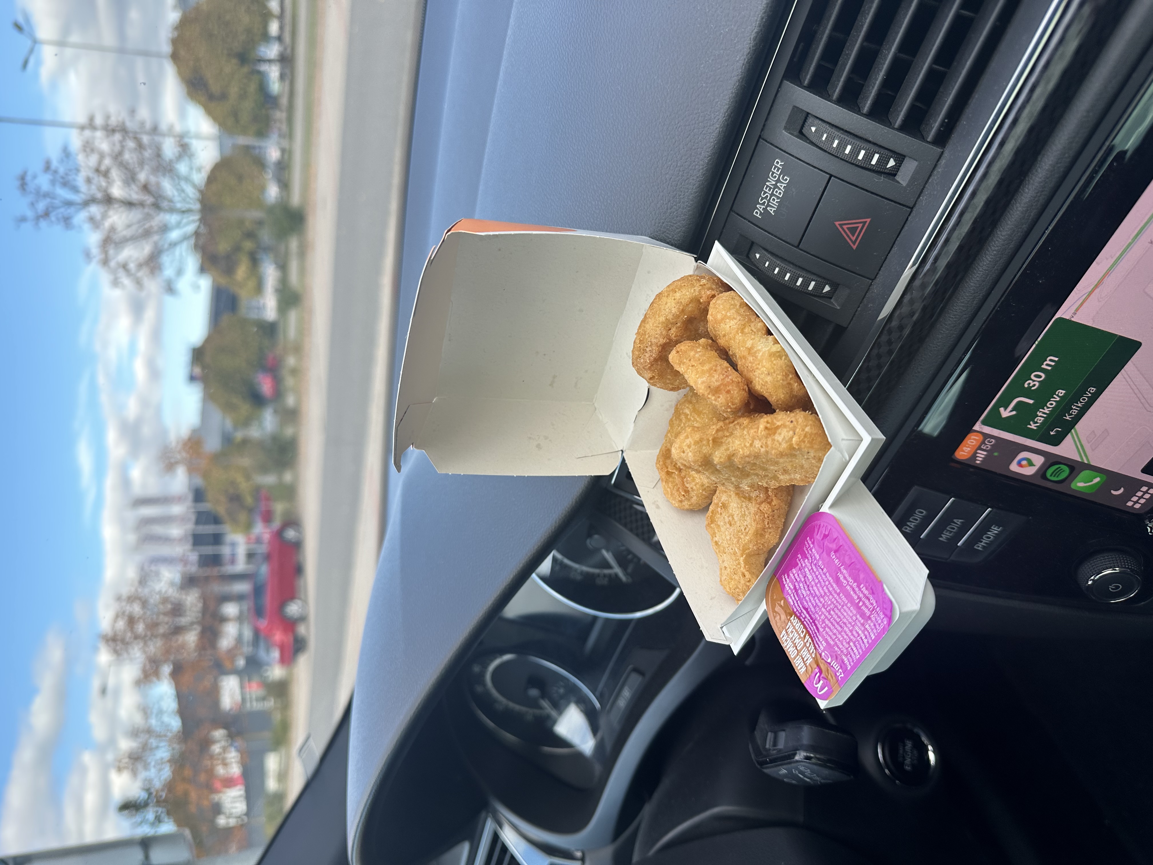 McDonald's box and sause car vent holder