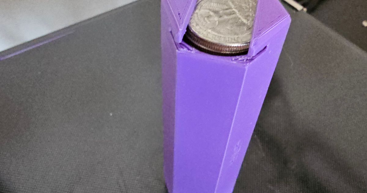 Laundry quarter dispenser by PurpleHand Download free STL model