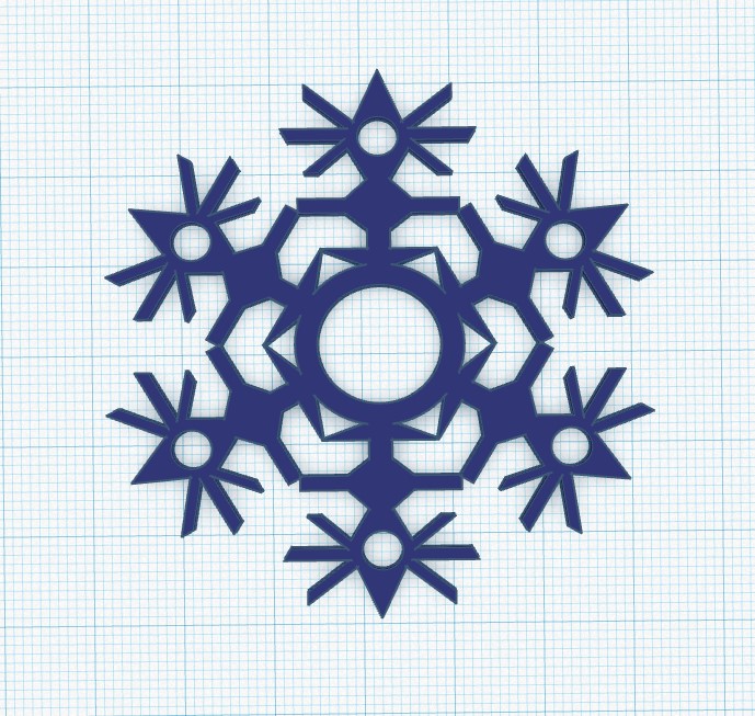 Snowflake ornament by Sot Kon | Download free STL model | Printables.com