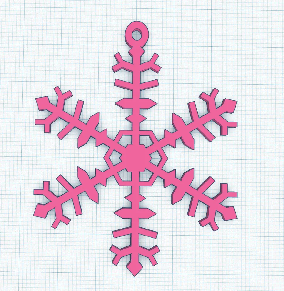 Snowflake ornament by Sot Kon | Download free STL model | Printables.com