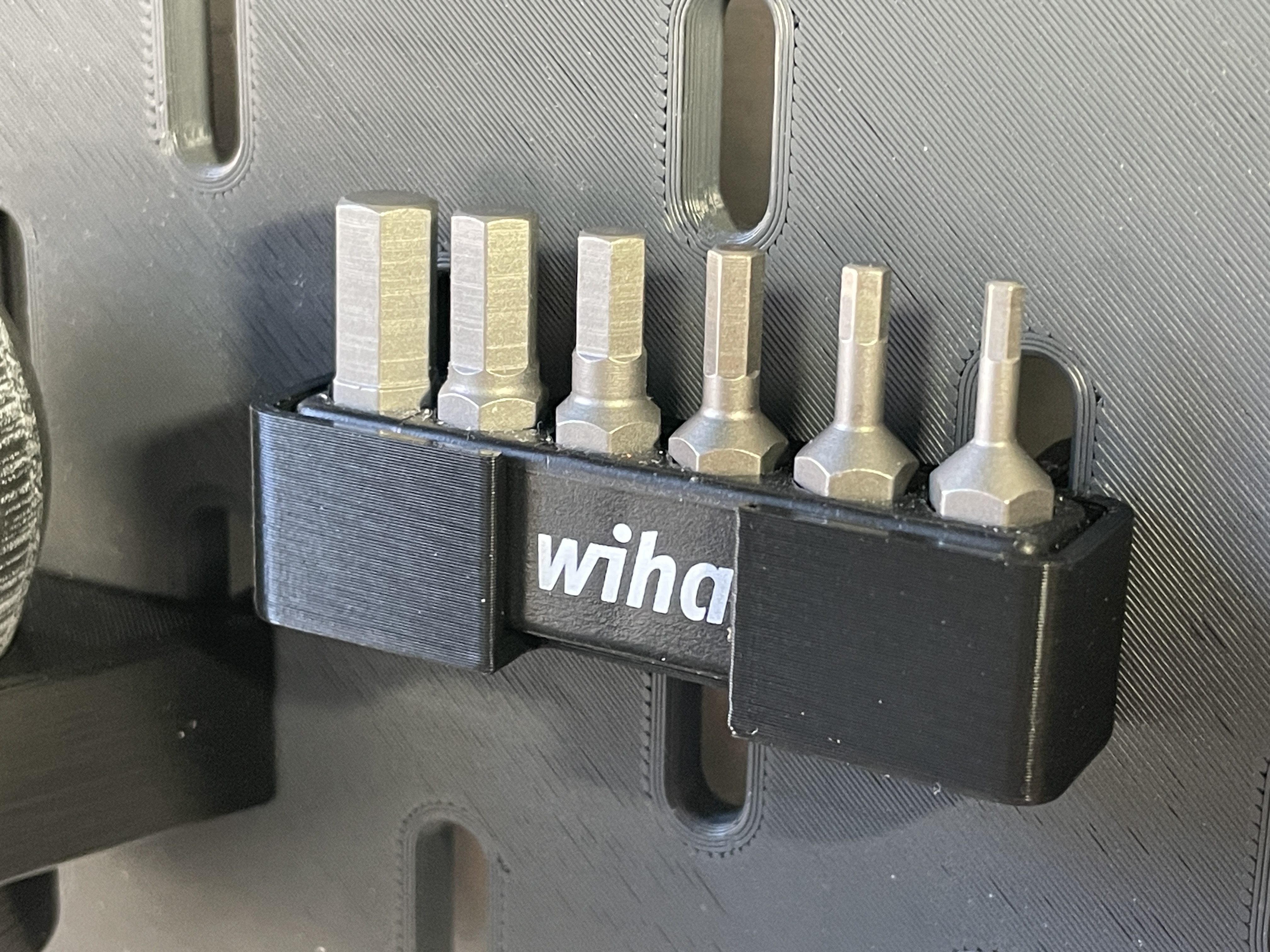 Skadis Holder for Wiha 71397 6 Piece Hex Insert Bit Set